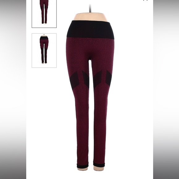 ADIDAS Women’s Leggings Medium - Red and Black - Picture 1 of 4
